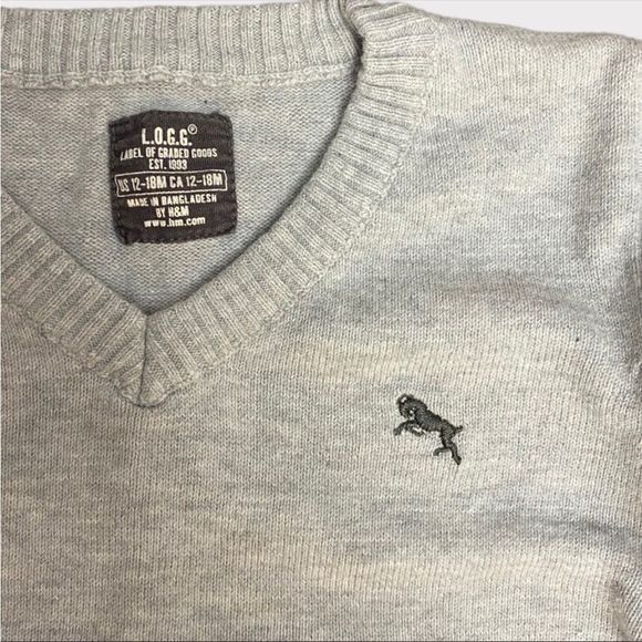 L.O.G.G | 3/$15 Gray Baby Boy Long Sleeve - Picture 3 of 3